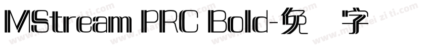 MStream PRC Bold字体转换